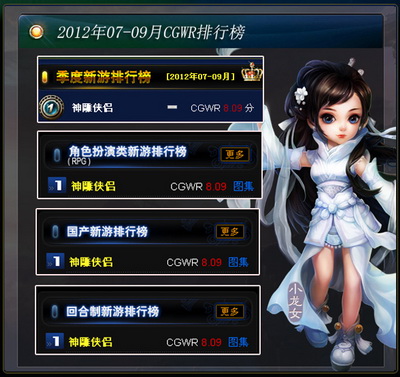 图片: 图1：《神雕侠侣》独揽CGWR四项大奖.jpg