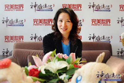 图片: 图一、完美世界副总裁王雨云女士亲临发布会现场并接受采访.jpg